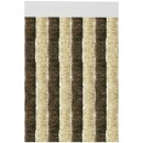 Flauschvorhang 80x200 cm Unistreifen beige - braun