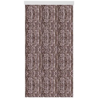 Flauschvorhang 160x200 cm Meliert beige - braun