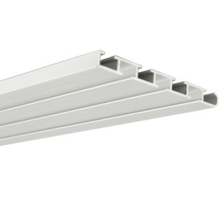 Vorhangschiene Aluminium - Wei