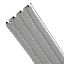 Vorhangschiene Aluminium - silber 3/4-Lauf 90 cm