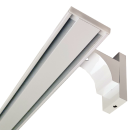 Vorhangschiene Aluminium ( inkl. Wandtrger ) Wei 2 Lauf...