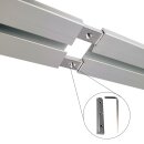 Verbinder für "Weiß - 1/2 Lauf" Aluminium Vorhangschiene