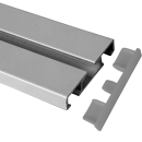 Seitendeckel für Silber - 1/2 Lauf Aluminium Vorhangschiene