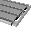 Seitendeckel für "3/4 Lauf - Silber" Aluminium Vorhangschiene