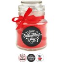 Duftkerze im Glas - Valentinstag Bonbon 120gr ( 30h ) Alles Liebe