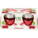 Duftkerze "Macaron" - Kerzen im 2er Pack Cherry