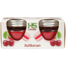 Duftkerze "Macaron" - Kerzen im 2er Pack Cherry