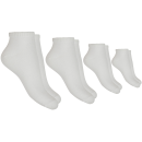 Damen Sneaker Socken, Größe: 39-42, 4 Paar - Weiß