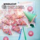 Windlicht inkl. Teelicht 4er Pack Rosa