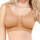 Seamless Komfort BH "mit Polster" 3er Pack - S/M - Beige