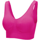 Seamless Komfort BH "mit Polster" 3er Pack - S/M - Pink