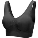 Seamless Komfort BH "mit Polster" 3er Pack - L/XL - Schwarz