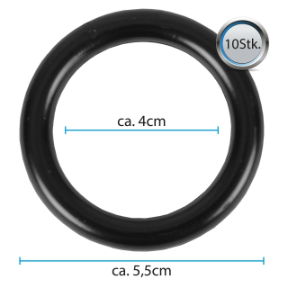 Ringe mit Faltenleghaken 40mm