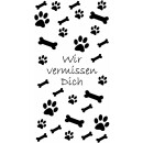 4 Tage Brenner mit Tier-Motiv ( Weiß ) - 3er Pack Hund Knochen