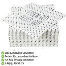 Servietten 33x33cm, 1/4 Falz, 3-lagig, 20er Pack - Essen gut, alles gut