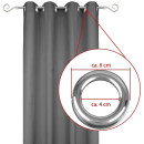 Dekoschal Ellen Ösen Blickdicht 2er Pack - 140x145 cm Schwarz