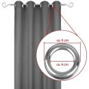 Dekoschal Ellen Ösen Blickdicht 2er Pack - 140x145 cm Weiß