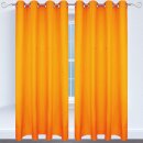 Dekoschal Ellen Ösen Blickdicht 2er Pack - 140x245cm Hellorange