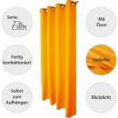 Dekoschal Ellen Ösen Blickdicht 2er Pack - 140x245cm Hellorange