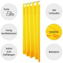 Dekoschal Ellen Schlaufen Blickdicht 2er Pack - 140x145cm Gelb