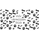 40h Brenner mit Tier-Motiv ( Weiß ) - 9er Pack Hund Knochen