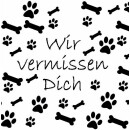 40h Brenner mit Tier-Motiv ( Weiß ) - 9er Pack Hund Knochen