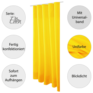 Dekoschal Ellen Universalband Blickdicht 2er Pack