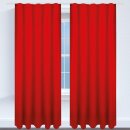 Dekoschal Ellen Universalband Blickdicht 2er Pack - 140x145cm Rot