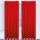 Dekoschal Ellen Universalband Blickdicht 2er Pack - 140x145 cm Rot