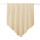 Zipfelgardine mit Stangendurchzug 140x100 cm - Beige