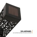 Solar Stecklampe Schwarz 28,5cm