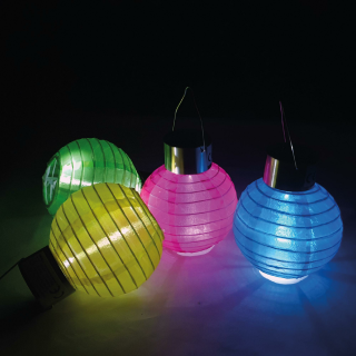 Solar LED Lampions Dia 10 x 12cm 4 Farben