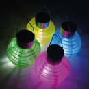 Solar LED Lampions Dia ( 4er - 8er Pack ) 10 x 12cm 4 Farben