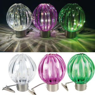 Solar LED Kugel-Lampe ( Lampion ) 2er - 4er Pack zum Aufhängen 14,5 x 10cm
