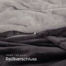 Bettwäsche Cashmere Touch - 80x80+135x200 cm - Silber / Anthrazit