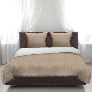 Bettwäsche Cashmere Touch - 80x80+155x220 cm - Beige / Taupe