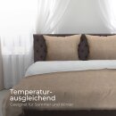 Bettwäsche Cashmere Touch - 80x80+155x220 cm - Beige / Taupe