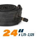 Fahrradschlauch "2er Pack" 24 Zoll ( AV/DV ) 24x1,75 - 2,125 ( 47/57 - 507 ) - Auto Ventil