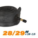 Fahrradschlauch "2er Pack" 28/29 Zoll ( AV/SV ) 28/29x1,95/2,35 ( 50/58 - 622 ) - Auto Ventil