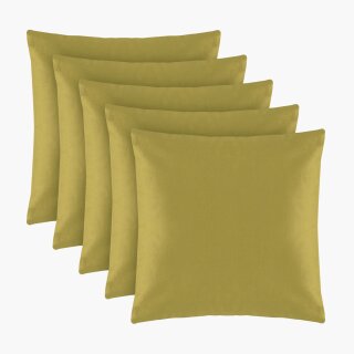 Dekokissen 40x40 cm Living - 5er Pack - Grün