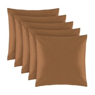 Dekokissen 40x40 cm Living - 5er Pack - Braun