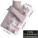 Bettwäsche Cashmere Touch 80x80+135x200 cm Ornament Rose