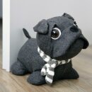 Türstopper Mops/Bulldogge 25x20cm ( Anthrazit )