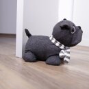 Türstopper Mops/Bulldogge 25x20cm ( Anthrazit )