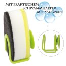 Spülschwamm 3er-12er Pack mit Saugnapfhalter