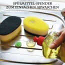 Spülschwamm 3er-12er Pack mit Saugnapfhalter