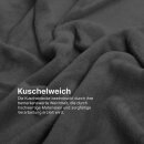 Kuscheldecke Mikrofaser Flausch 220x240cm - Anthrazit