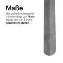 Schuhlöffel Metall XXL ( 79cm ) - 2er Pack Silber