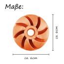 Hunde Spiralball Ø7cm "2er Pack" - Orange