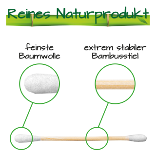 Bambus Wattestbchen